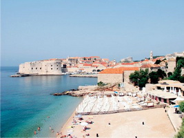 Dubrovnik city beach
